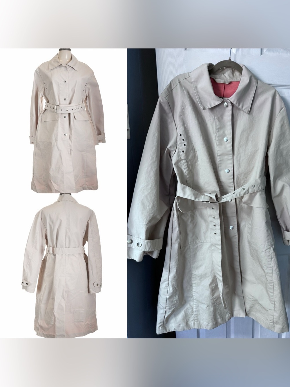 MNG Mango Cotton Belted Trench Coat